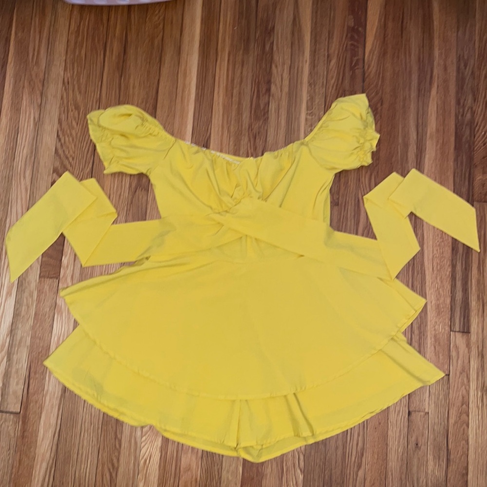Flowy yellow romper! Worn once